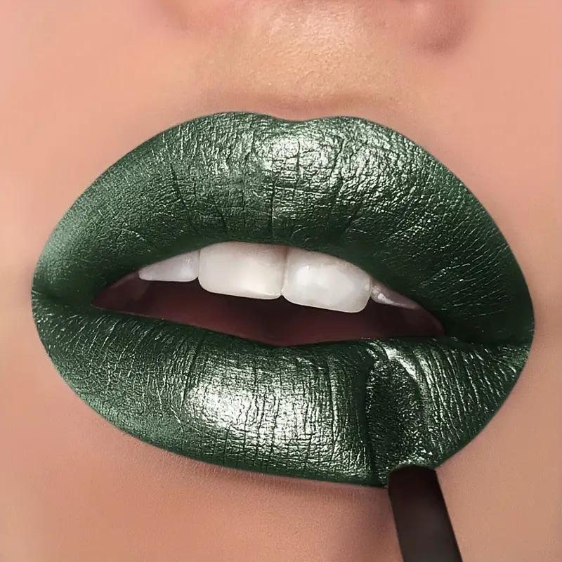 Vanntett Diamantskimmer Glitter Lipgloss Matt Flytende Leppestift Skinnende Perle Leppeglasur Langvarig Leppefarge Kvinner Sminke