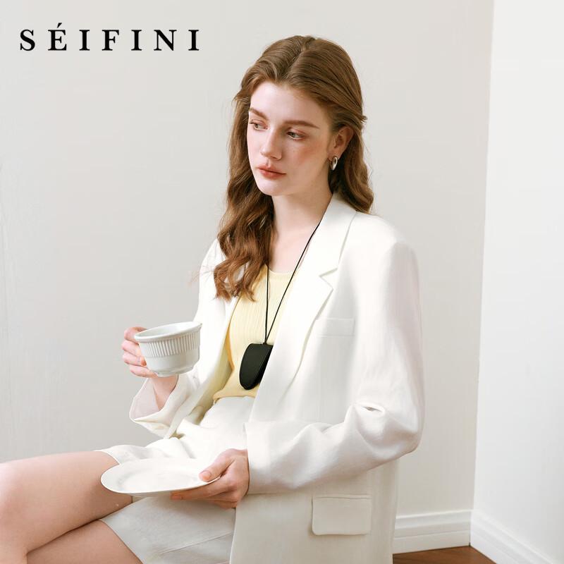 

SEIFINI Women s Lapel Blazer Jacket M