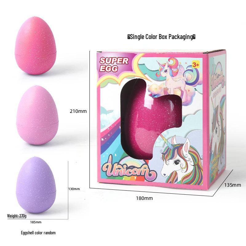 

XL Гигантское Яйцо-сюрприз Единорога: Креативная развивающая игрушка, расширяющаяся в воде, коробка-сюрприз для детей