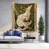 Dreamy Double Wolf Art Tapestry Bedroom Living Room Wall Decoration Fabric