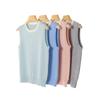 Autumn/Winter Cashmere Color Block Sleeveless Knit Vest