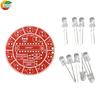 1-1pcs DC 1-1V Voice-Activated Rotating LED Running Light DIY Electronics Kit Soldering Practice Board with Components