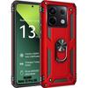 Case - Xiaomi - Redmi Note 13 Pro 5G - Red - Rigid - 360° Rotating Stand
