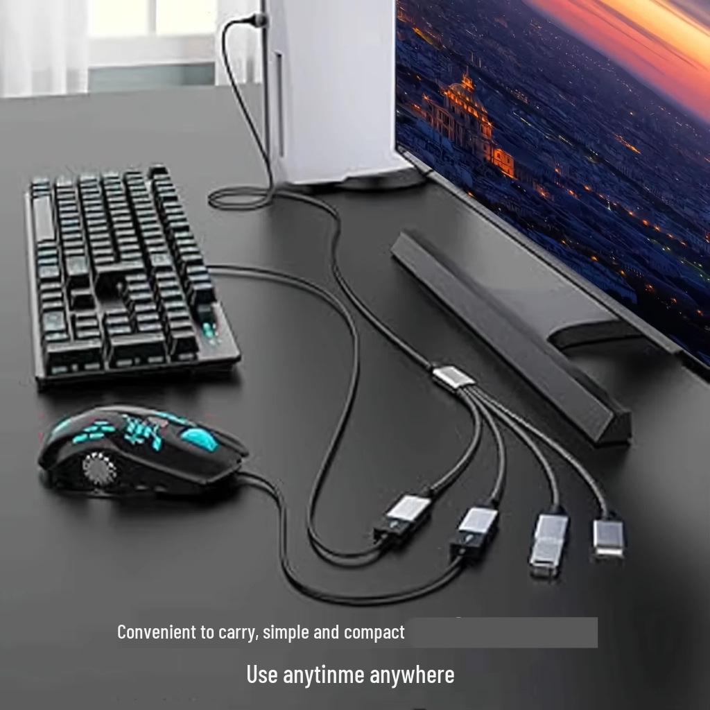 Type-C Hub Charger Splitter Docking Station for Phones, Computers, Tablets