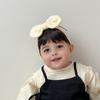 Baby Wig Headband with Bow Design Realistic Simulated Hair Material Secure Elastic Strap Baby Costume Hairband
