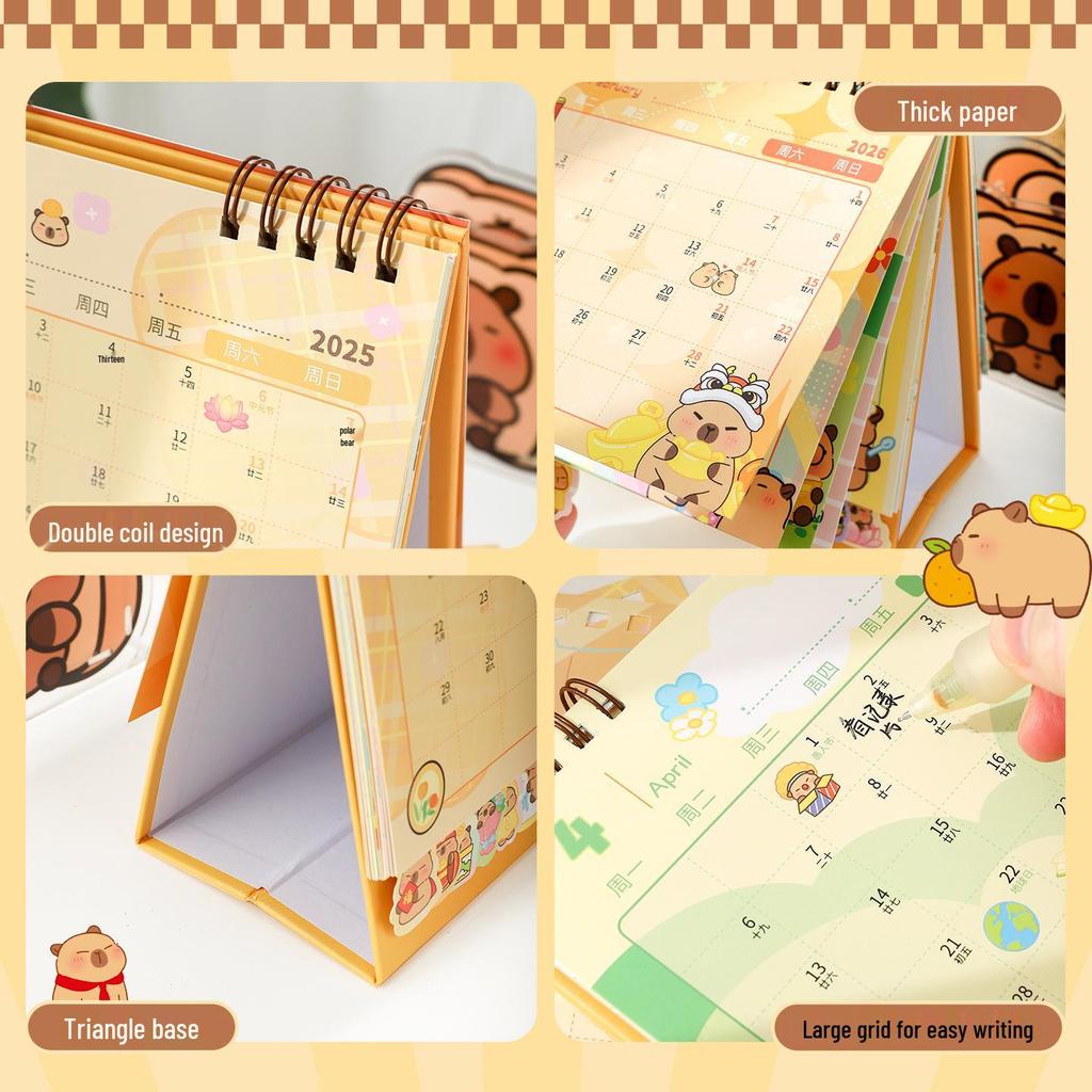 2026 Year of the Horse Creative Chinese Style Desk Calendar - Monthly, Small, Ornament, Perfect for Office or Student.