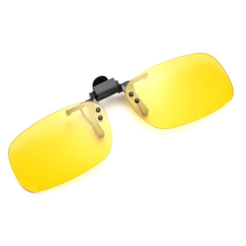 

Солнцезащитные очки-клипсы для вождения с защитой от УФ-излучения 400, для дневного и ночного видения, откидные, антибликовые, с клипсой для линз, поляризованные линзы, очки-клипсы