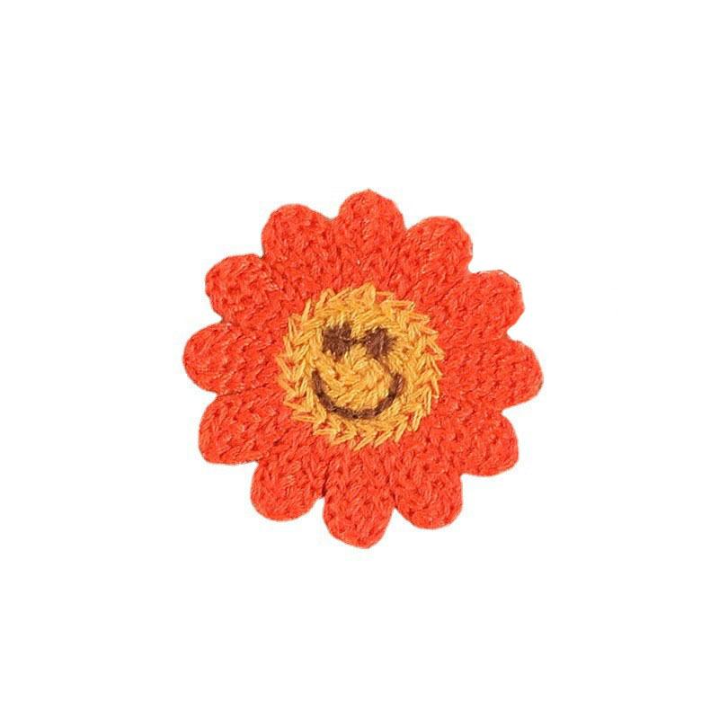 Embroidery Label Sunflower Embroidery Sticker Diy Hand Account Accessories Patch Brooch Hair Accessories Accessories Water-Soluble Embroidery Sticker
