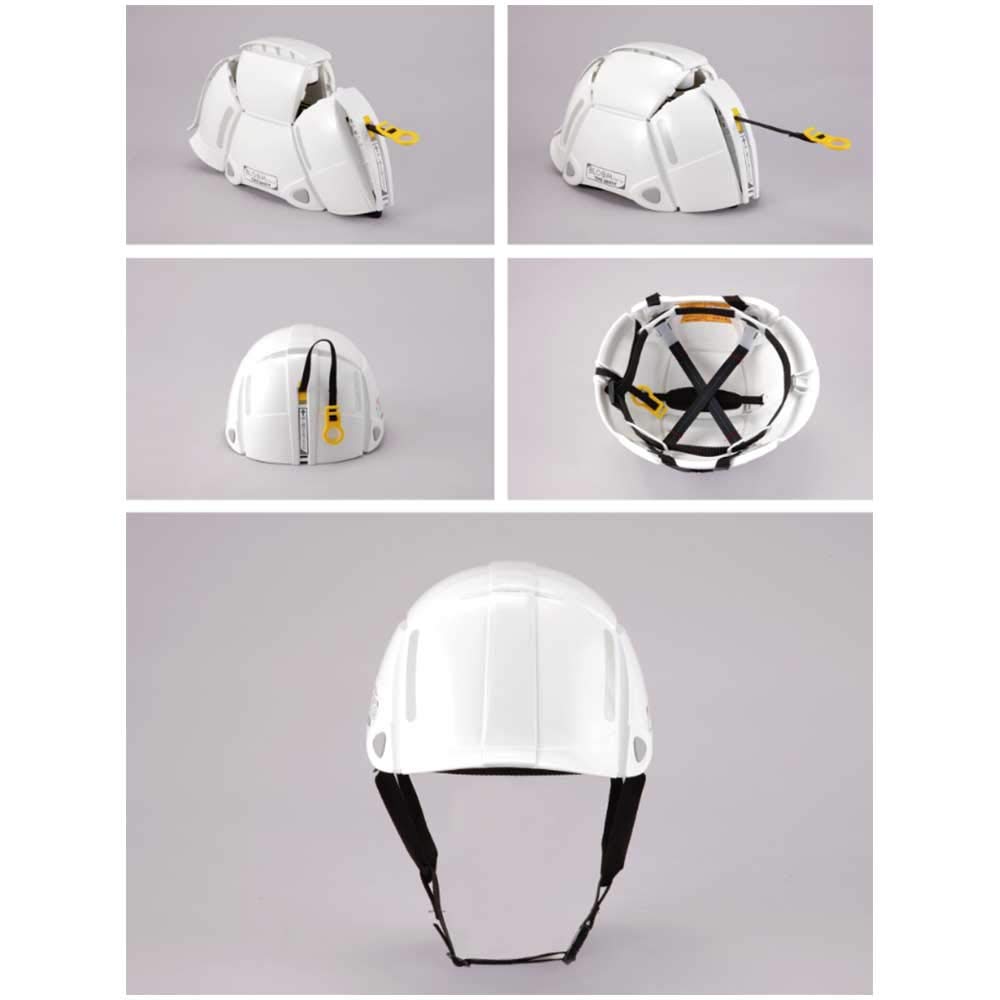TOYO SAFETY Disaster Prevention Folding Helmet Bloom Orange No.100