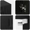 Wall Cabinet Black Oak Effect 60 x 31 x 70 cm Particleboard