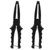 Fishing Pliers ABS Fish Clamp Grip Catch Release Tool Fish Body Holder Tongs ScissorsBlack