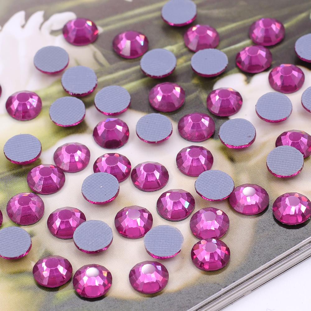 CJ SS20 Loose Round Flat Back Crystal Rhinestones Multi Colours Hot-Fix