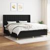 3132339 vidaXL Divan Bed with Mattress Black 200x200 Cm Fabric
