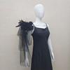 Elegant Shoulder Covers Bride Dress Accessory for Women Black Tulle Detachable Bridal Wedding Dress Accessories