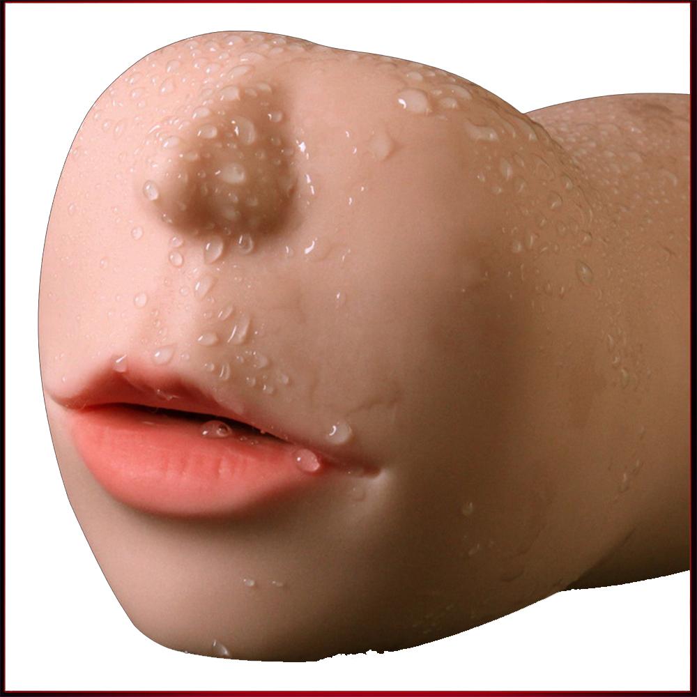 Realistic Oral 3D Deep Throat with Tongue Teeth Artificial Vagina Male Masturbator Realistic Pussy Oral Sex Toys for Men
