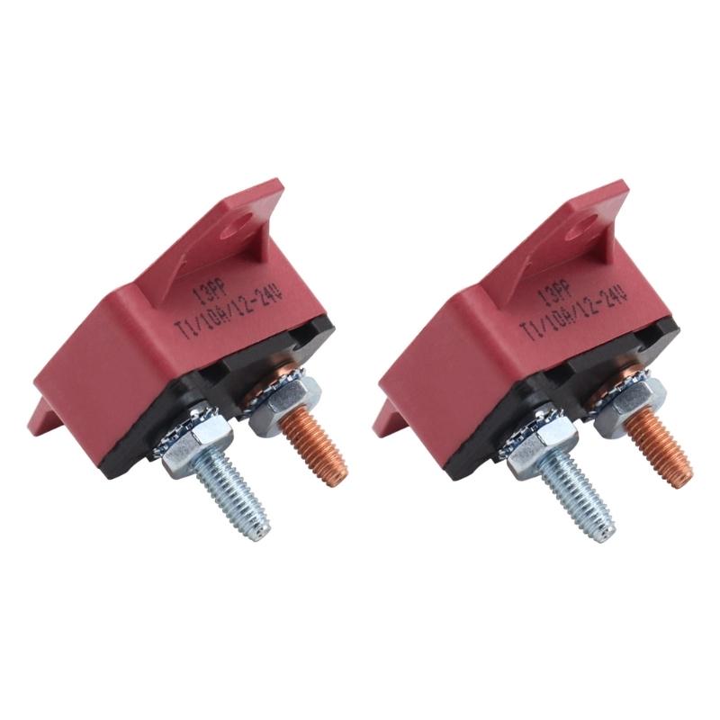 10A Circuit Breakers Auto Reset Function with Waterproof Cover Studs Bolt for Automotive, Marine, Trailers
