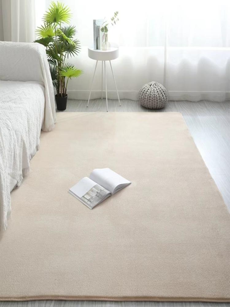 Soft Cozy Japanese Coral Pile Short Pile Carpet Living Room Bedroom Children Play Reading Non-slip Floor Mat