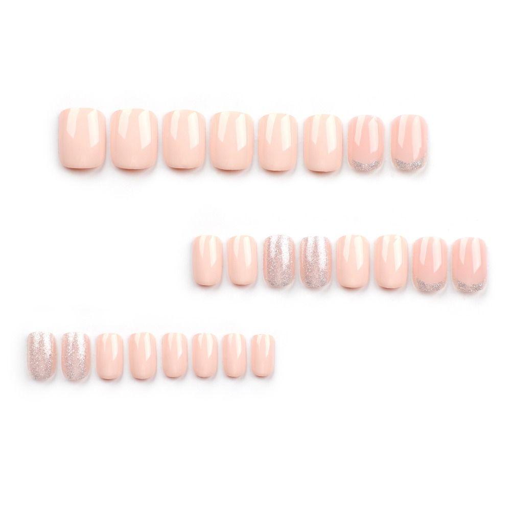 Cartoon Graffiti Fake Nails Short Round Nail Tips Fashion False Nails  for DIY
