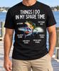 Things I Do In My Spare Time Fishing Shirt, Funny Angler Hobby Tee, Colorful Fish Design, Fisherman Birthday Gift, Outdoor Sports Lover Wear