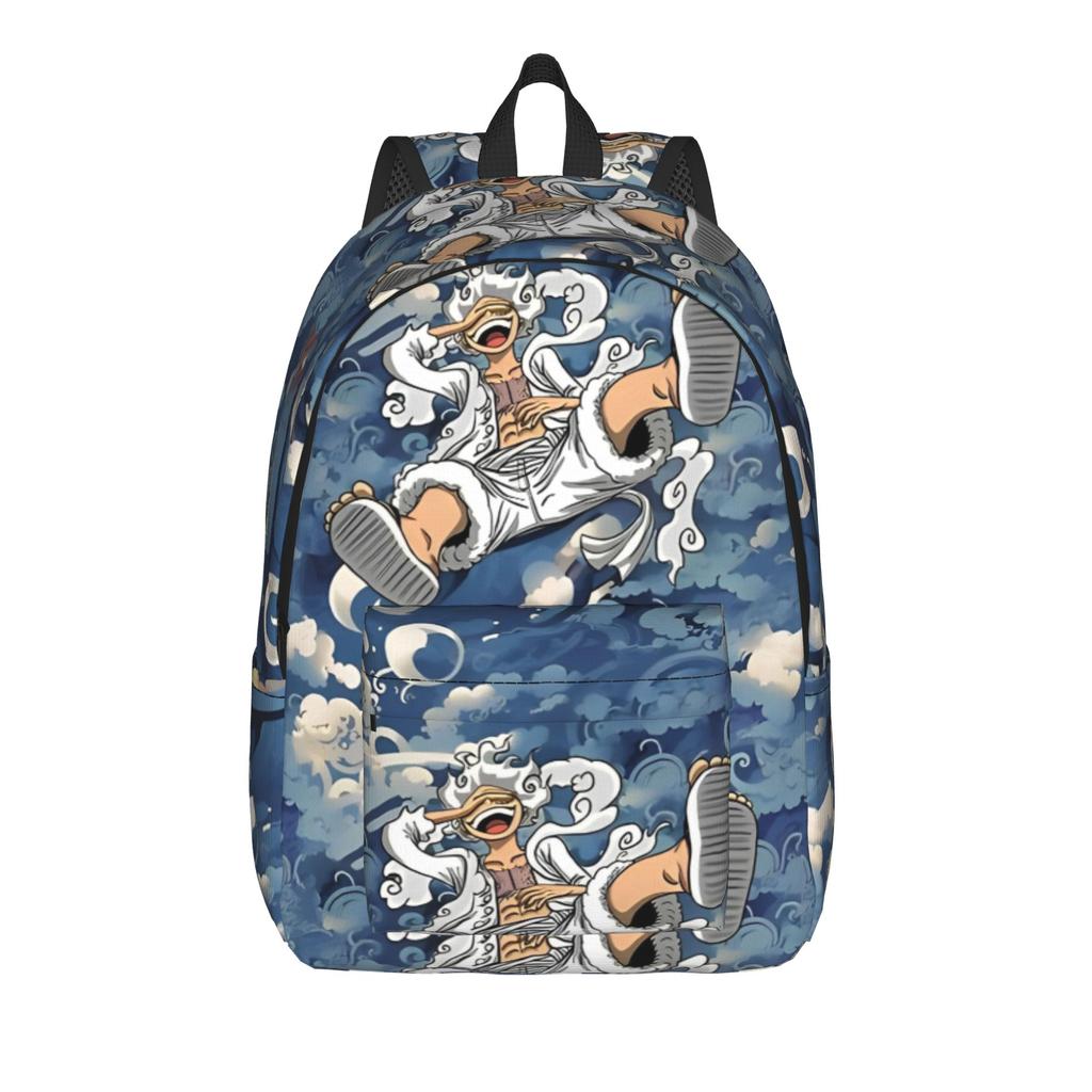 Monkey D. Luffy One Piece Fashion Backpack with Pocket Student Work  Daypack for Men Women College Canvas Bags