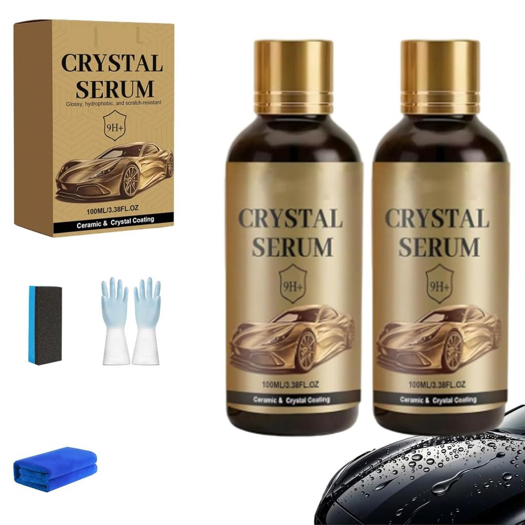 Crystal Serum, Ceramic Coating for Cars, Deep Gloss, Paint Glass and Wheels, Ideal for DIY Auto Enthusiasts and Home Multi-surface Use