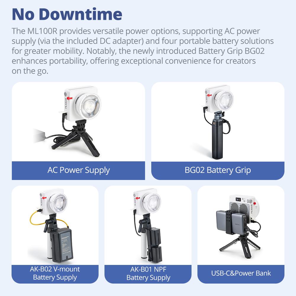 Godox ML100R Full Color LED Video Light 1800K-10000K Portable RGB Pocket Fill Light with 14 Creative Effects for Outdoor Shoot