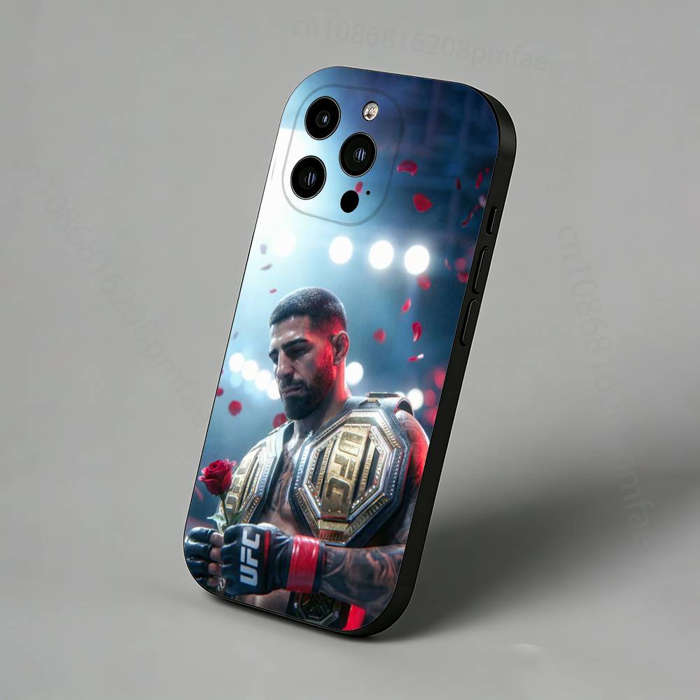 I-Ilia Champion T-Topuria Slim Back Phone Case for iPhone 17,16,15,14,13,12,11 Pro,Max,Plus,X,XS,XR,SE,Mini Protective Cover