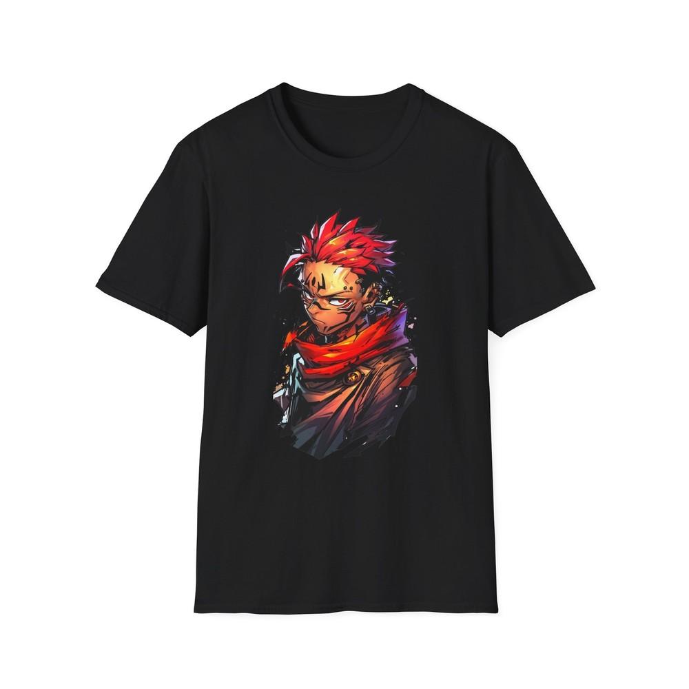 Anime Soft TShirt Jjk Sukuna Art Work 2 Unisex Jl Anime Front Printed Tee