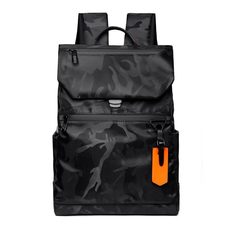 

New casual large-capacity student backpack daily versatile multi-functional solid color unisex backpack computer bag