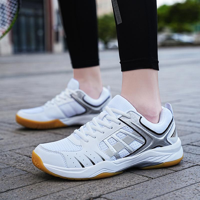 Große Größe 36-47 Rutschfeste Tennis Sportschuhe Atmungsaktive Trainings Tennis Sneaker Stoßdämpfend Outdoor Sneaker Badminton Schuhwerk