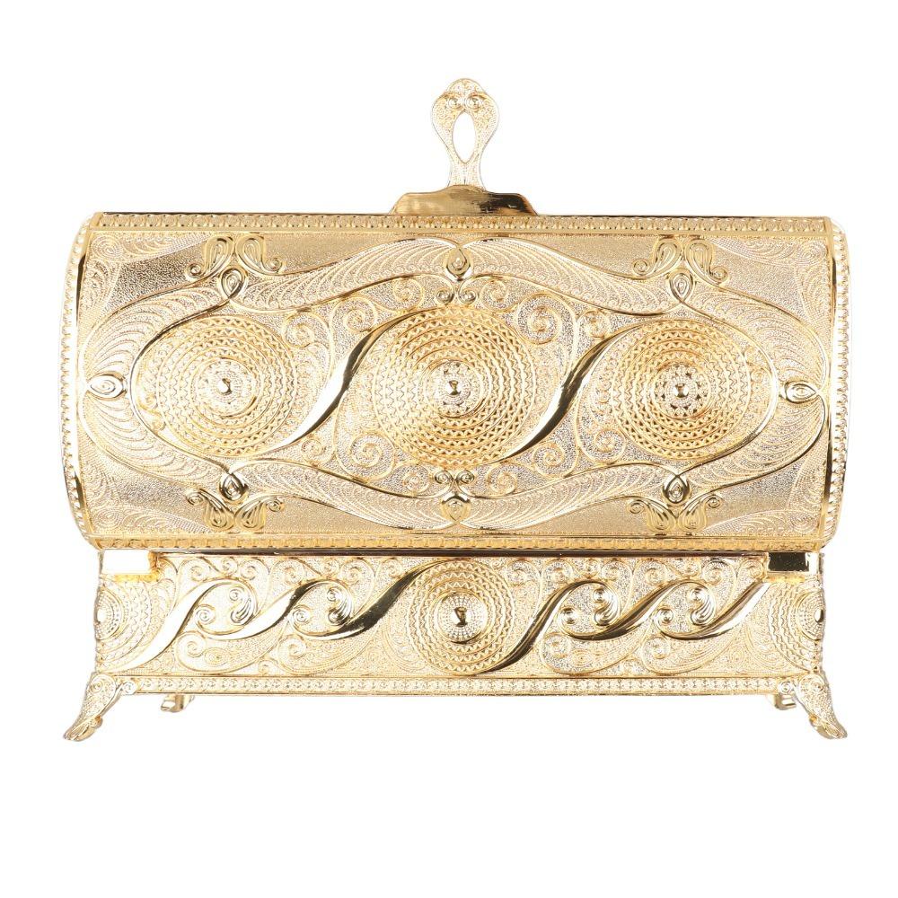 Soft Velvet Lining Trinket Storage Box Rectangular Treasure Storage Box Office Decor