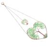 Dreamcatcher Double Heart Tree of Life Hanging Ornament Chakra Feng Shui Gemstones Spiritual Meditation Garden Home Decoration