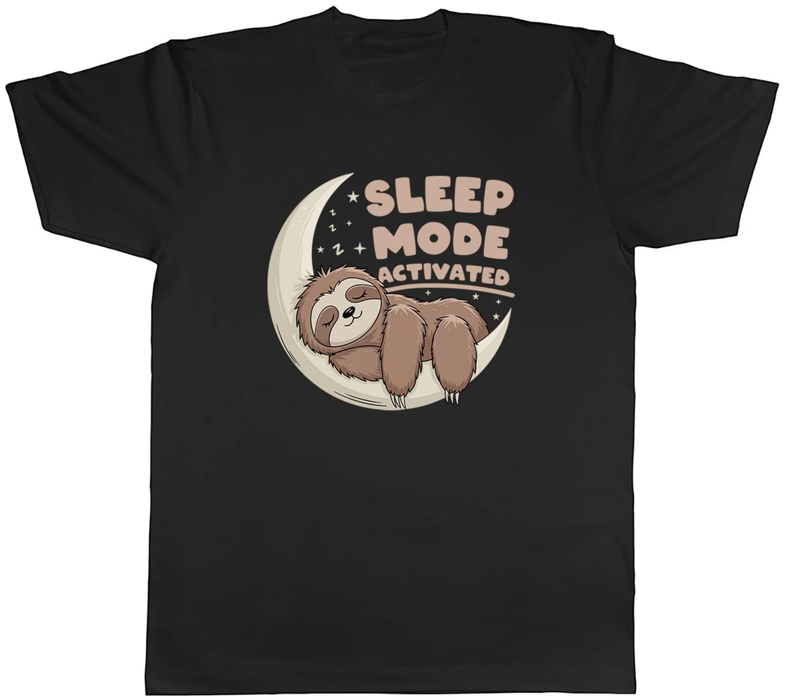 Sleep Mode Activated Sleeping Sloth Funny Mens T-Shirt Tee Gift Top M