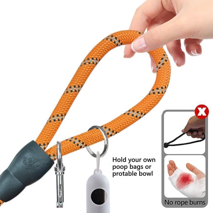 BetterJonny 15FT Multifunctional Reflective Dog and Cat Leash for and Small Suitable for Outdoor and Backyard Leash, Shoulder-Mounted Large, Medium,