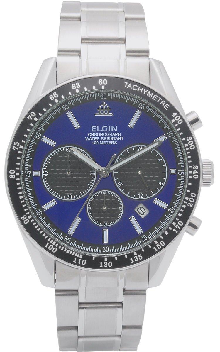 

Мужские серебристые часы Elgin FK1401S-BL