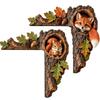 Decorazione Angolo Porta Topper Porta Buco Albero Texture Corteccia Decorazione Angolo Porta Animale