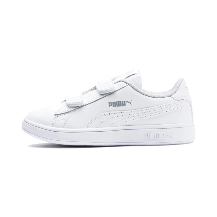 (PS) PUMA Smash v2 Leather  Triple White  Kids  365173-02 EU 31
