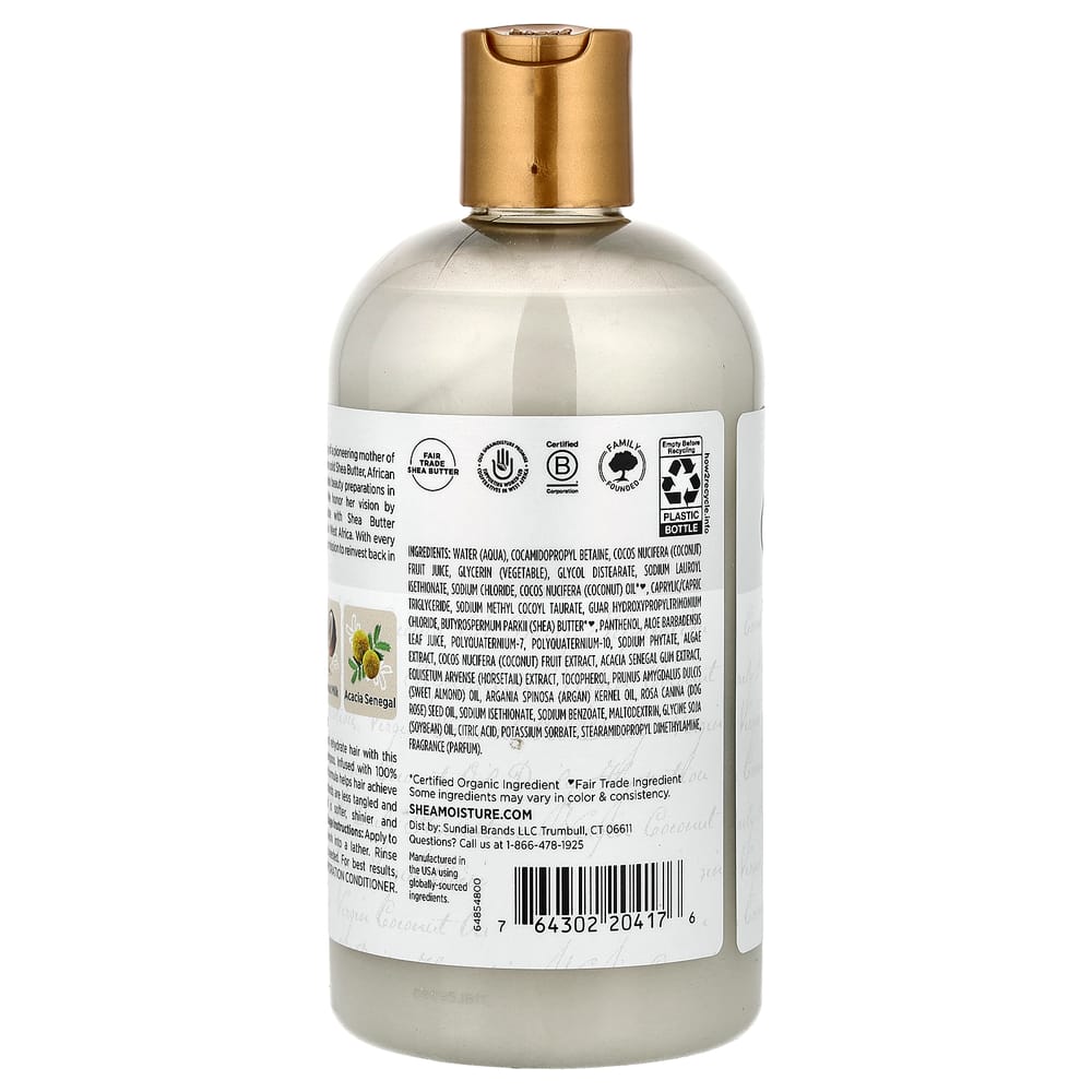 SheaMoisture Tägliches Feuchtigkeitsshampoo mit Kokosmilch & Akaziengummi, 384ml (13 fl oz)