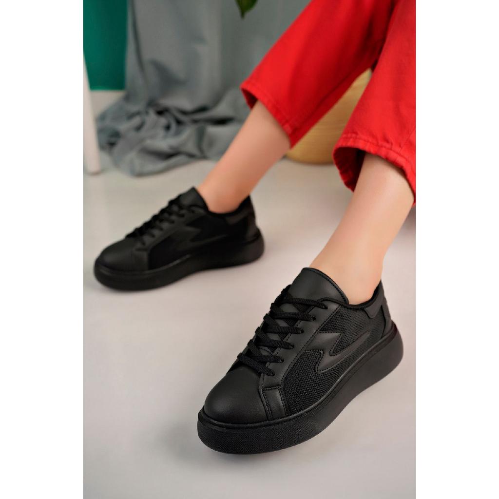 Women's White Sports Shoes High Sole 6 Cm