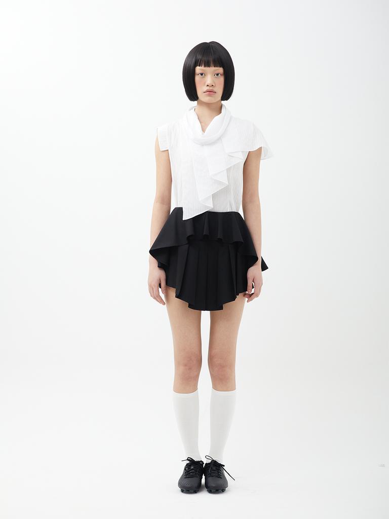 SMIEUR Layered Skirt (Black)