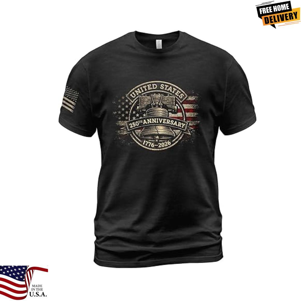 

Hot 250 Anniversary USA Flag Shirt Patriotic Shirts for Men Semiquincenten wbr nial Unisex T-Shirt S