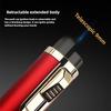 NEW Metal Material Is Stretchable Windproof Blue Jet Flame Lighter Refillable Multifunctional Moxibustion Cigarette Accessory