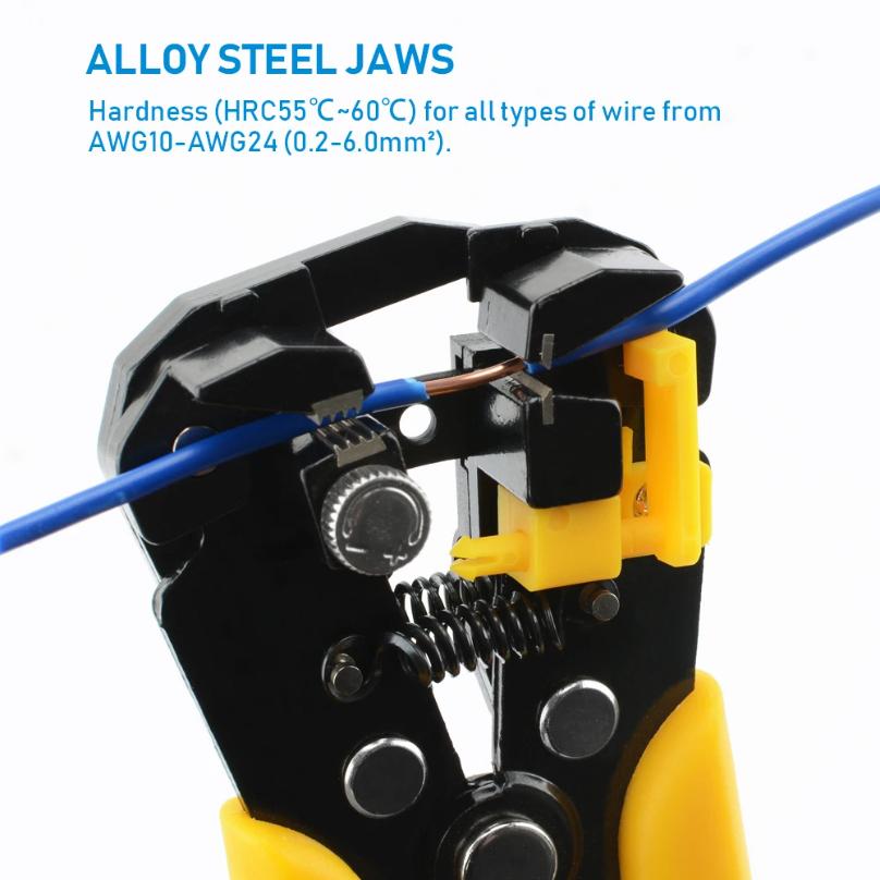 Crimper Cable Cutter Terminal Hand Tool Adjustable Automatic Wire Stripper Multifunctional striping Crimping Pliers