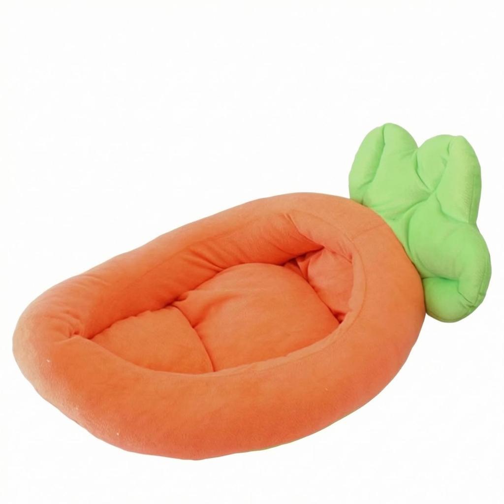 Carrot Pet Bed Washable Animal Lounger Removable for Dogs