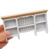 Display Shelf Miniature Display for 1:12 Scale Dollhouses, Perfect for Pretend Play and Display Realistic Wood Furniture