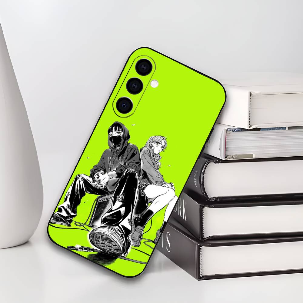 A-Aya Osawa Mitsuki Koga MitsuAya Soft Black Phone Case for Samsung Galaxy A73/A72/A71/A70/A53/A52/A51