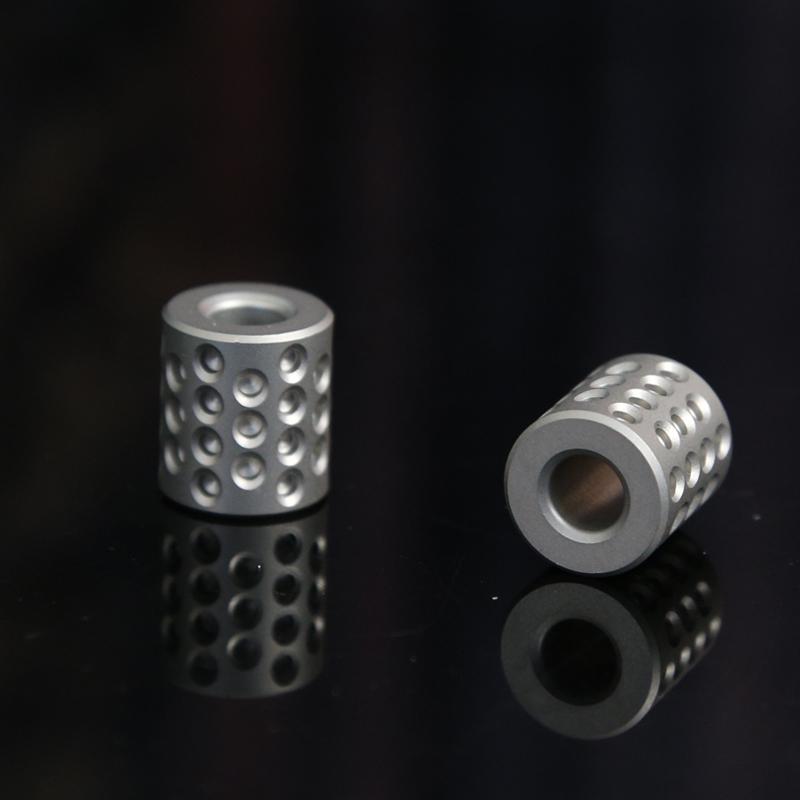 Cylinder Stainless Steel Knife Drop Pendant Adult Fidget Toy Paracord Rope Decompression Toys Edc Key Chain Flashlight Accessory