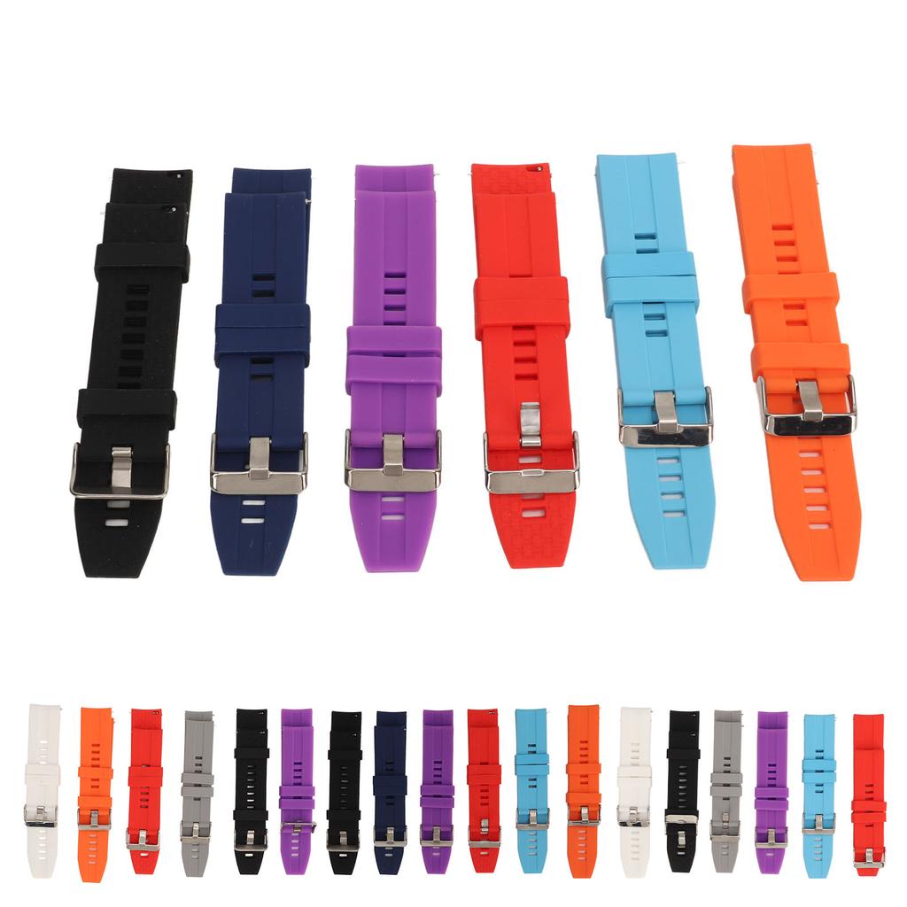 Watchband Strap Silicone Watch Bands Quick Release Comfortable 22mm Wear Proof for Men for Replacement