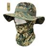 Camouflage Sun Protection Set: Windproof Fisherman Hat & Cycling Balaclava for Outdoor Adventures