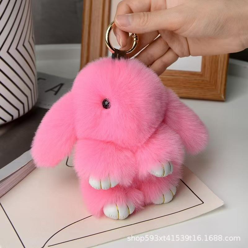 Imitation Otter Rabbit Pendant, Bag Decor, Car Keychain Charm